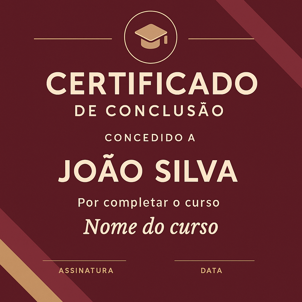 Exemplo de Certificado