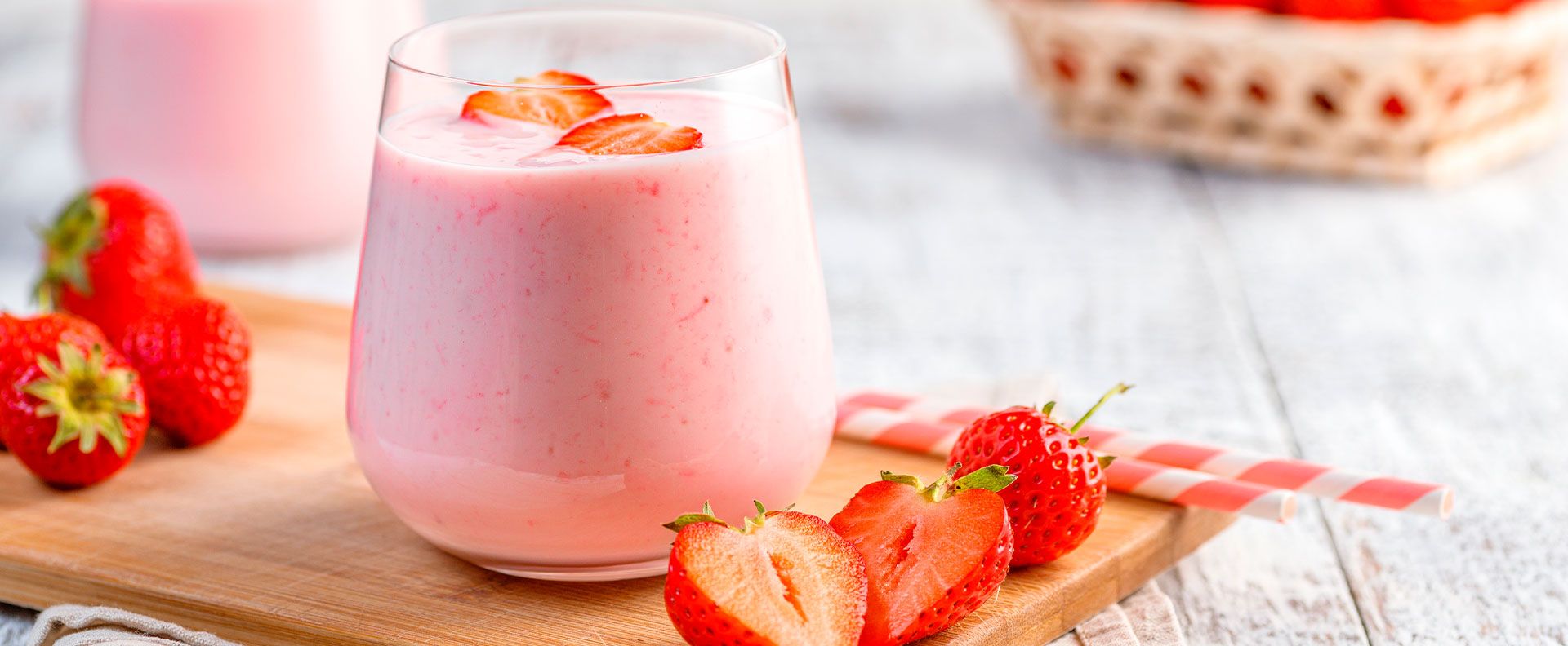 Smoothie de Morango com Iogurte