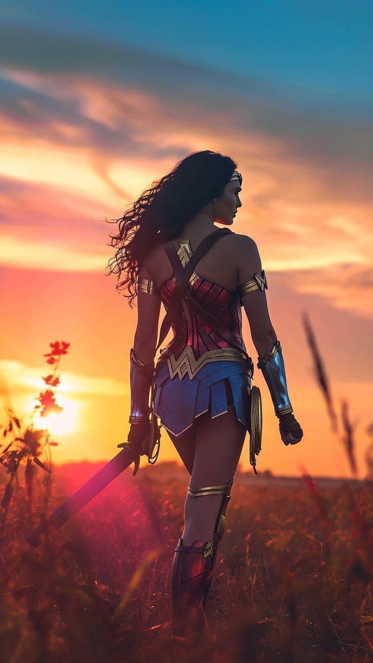 Foto da mulher maravilha